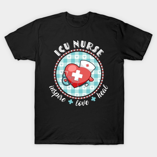 ICU Nurse Appreciation T-Shirt by White Martian